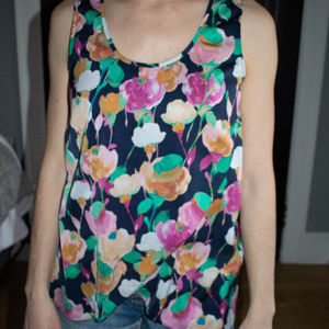 Jcrew silky wrap front top